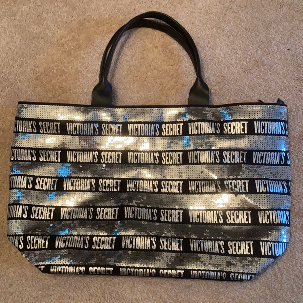 Victoria Secret Sequined canvas bag